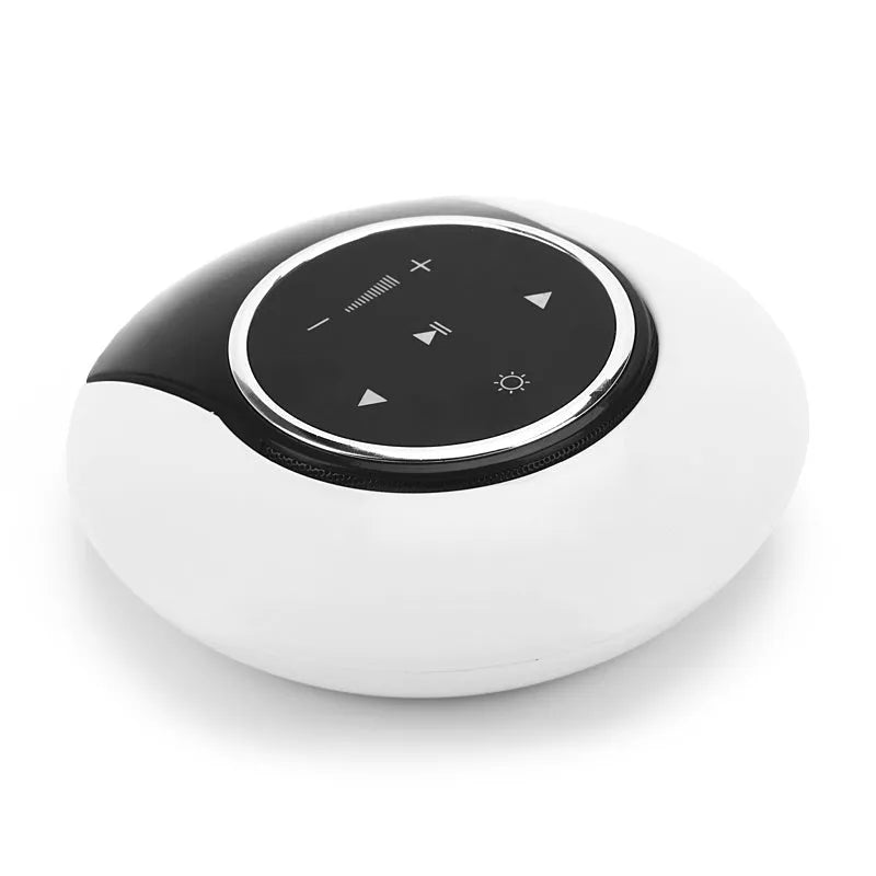 Bluetooth speaker desk lamp with touch controls, foldable design and LED lighting in three colour options