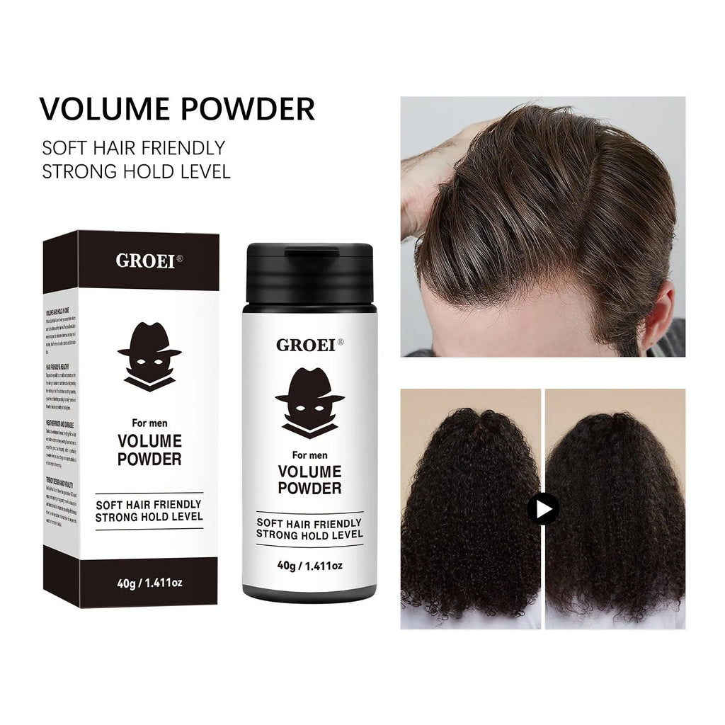 40g container of translucent hair styling powder for oil control and volume.