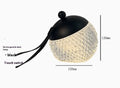 Portable dimmable LED desk lamp with touch control in chrome finish