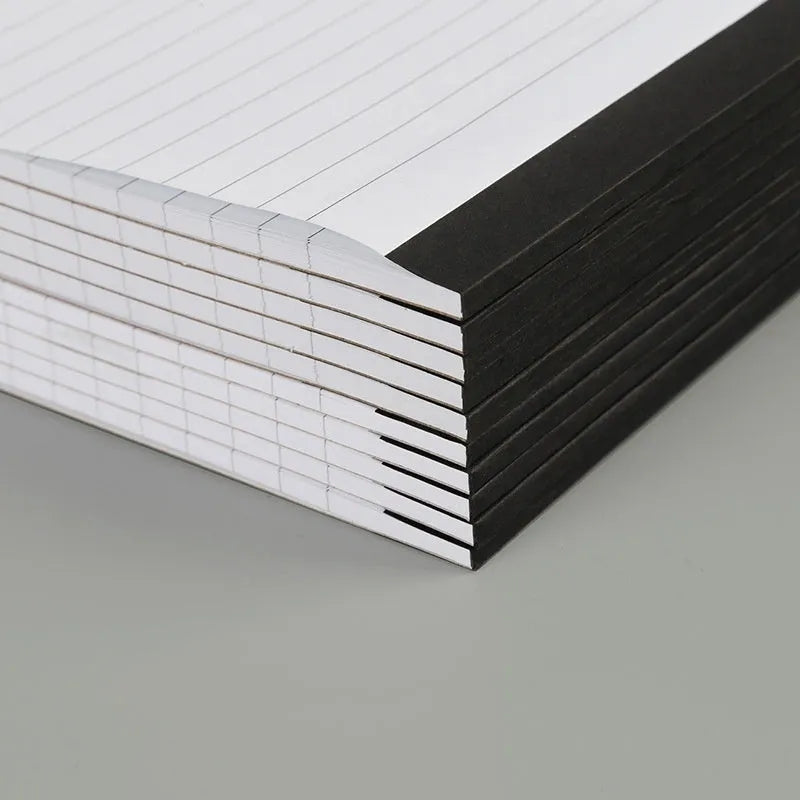 A4 tearable grid notebook with ivory white pages and paper cover for meeting minutes