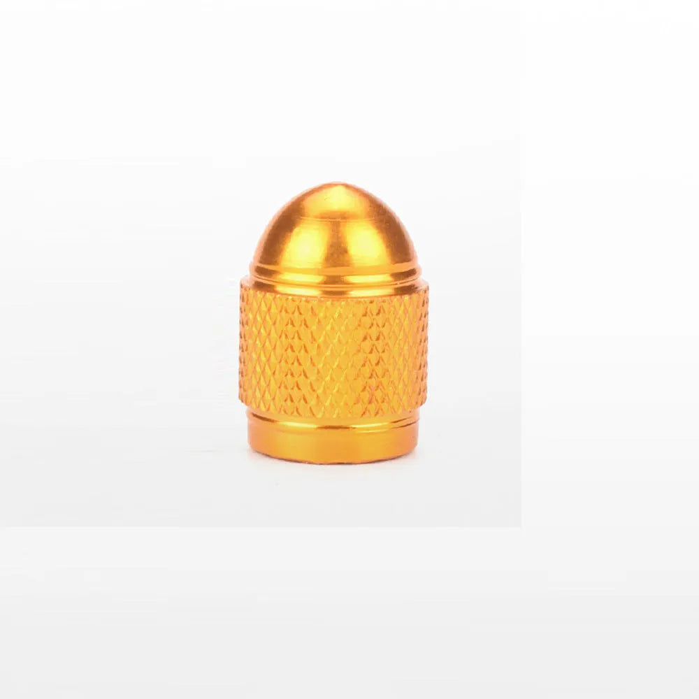 Aluminium mountain bike tyre valve cap in five colour options.