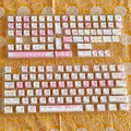 Meow Meow Team full set of 141 sublimation printed plastic keycaps for mechanical keyboards.