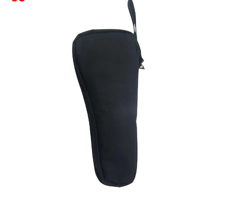 Black cloth portable storage bag for mobile phone stabilizer accessories with adjustable divider