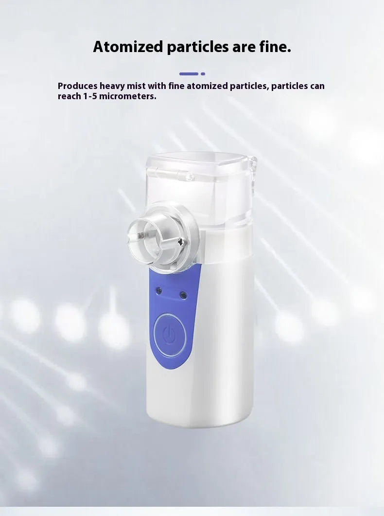 USB handheld household nebuliser spray machine with columnar shape and single fog outlet