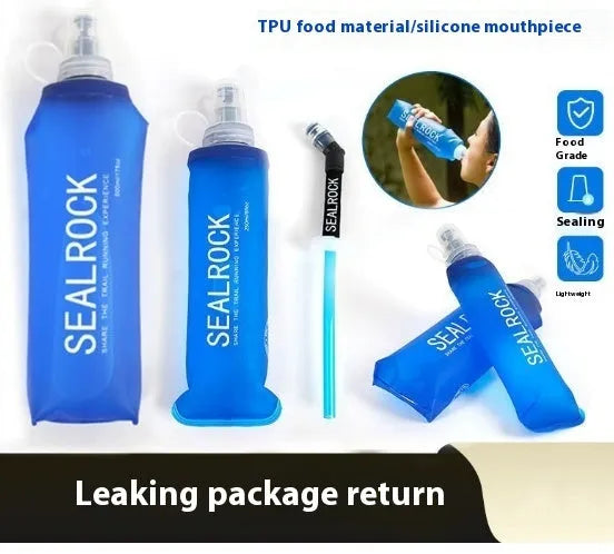 Plastic portable straw with off-road rough design for mountain climbing and biking hydration