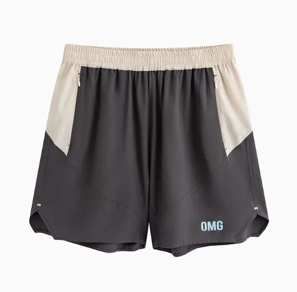 Men's loose-fit Hipp-style workout shorts for weightlifting with elastic lace-up waist