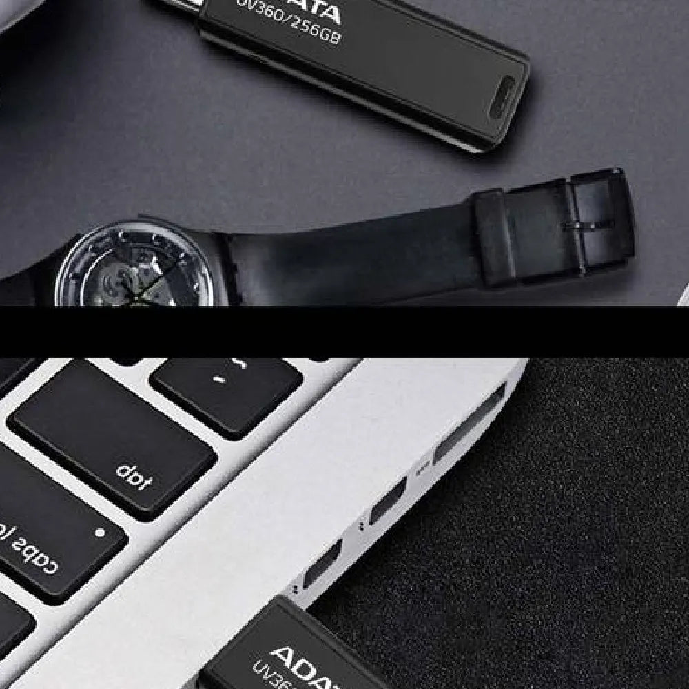 Black car-mounted USB flash drive with waterproof plastic case showing dimensions